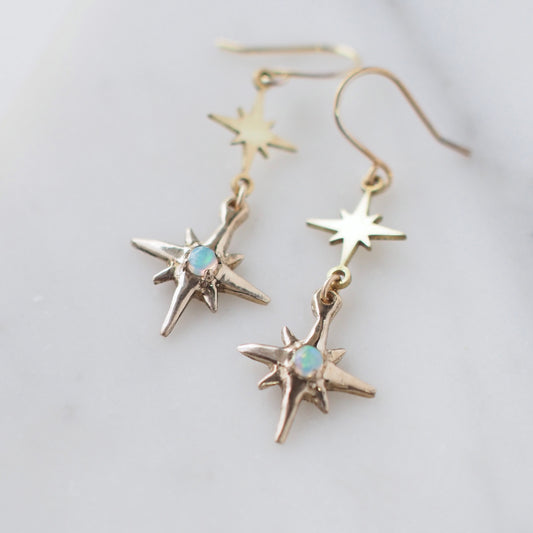 Mini Polaris Charm Earrings
