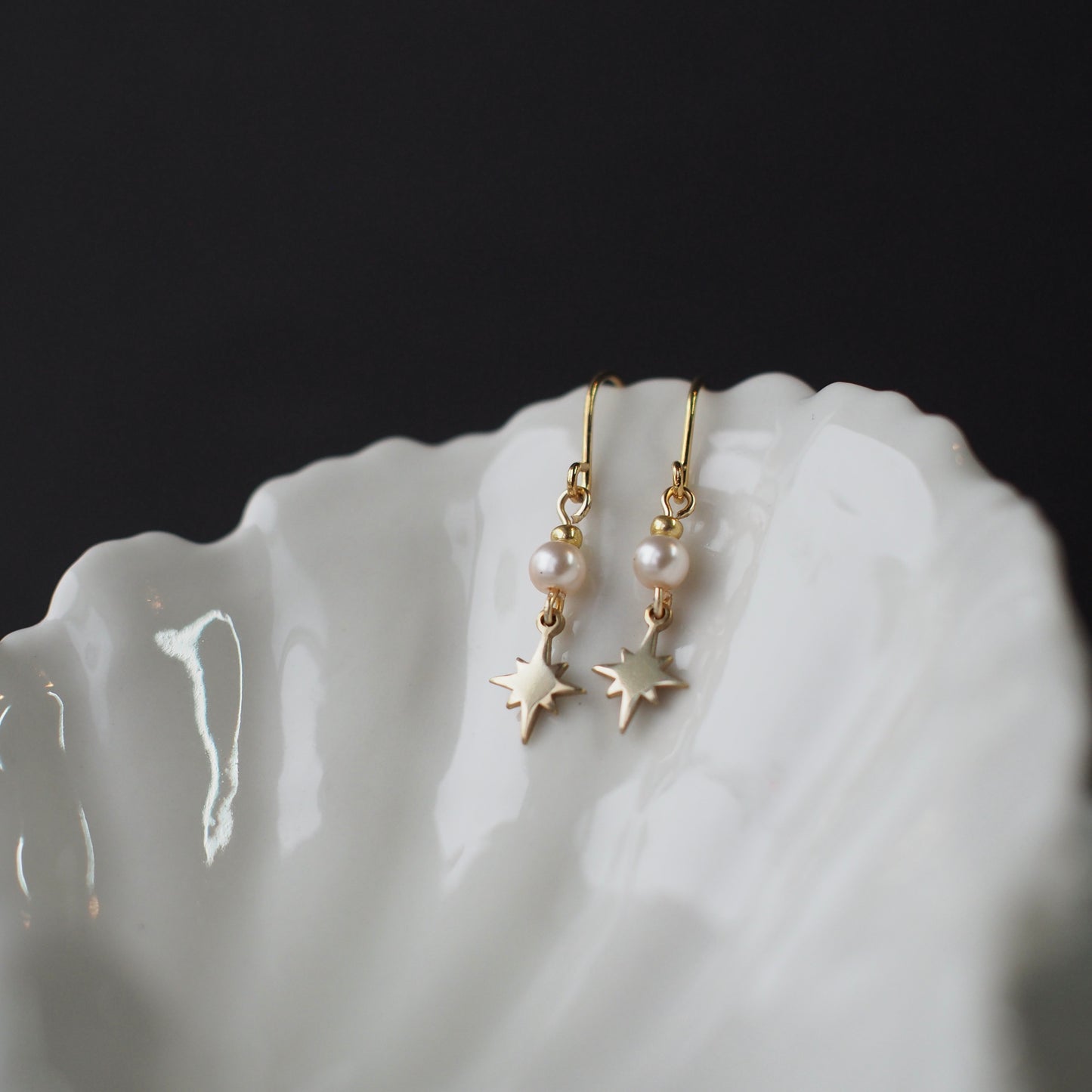 Cosmic Pearl Earrings II