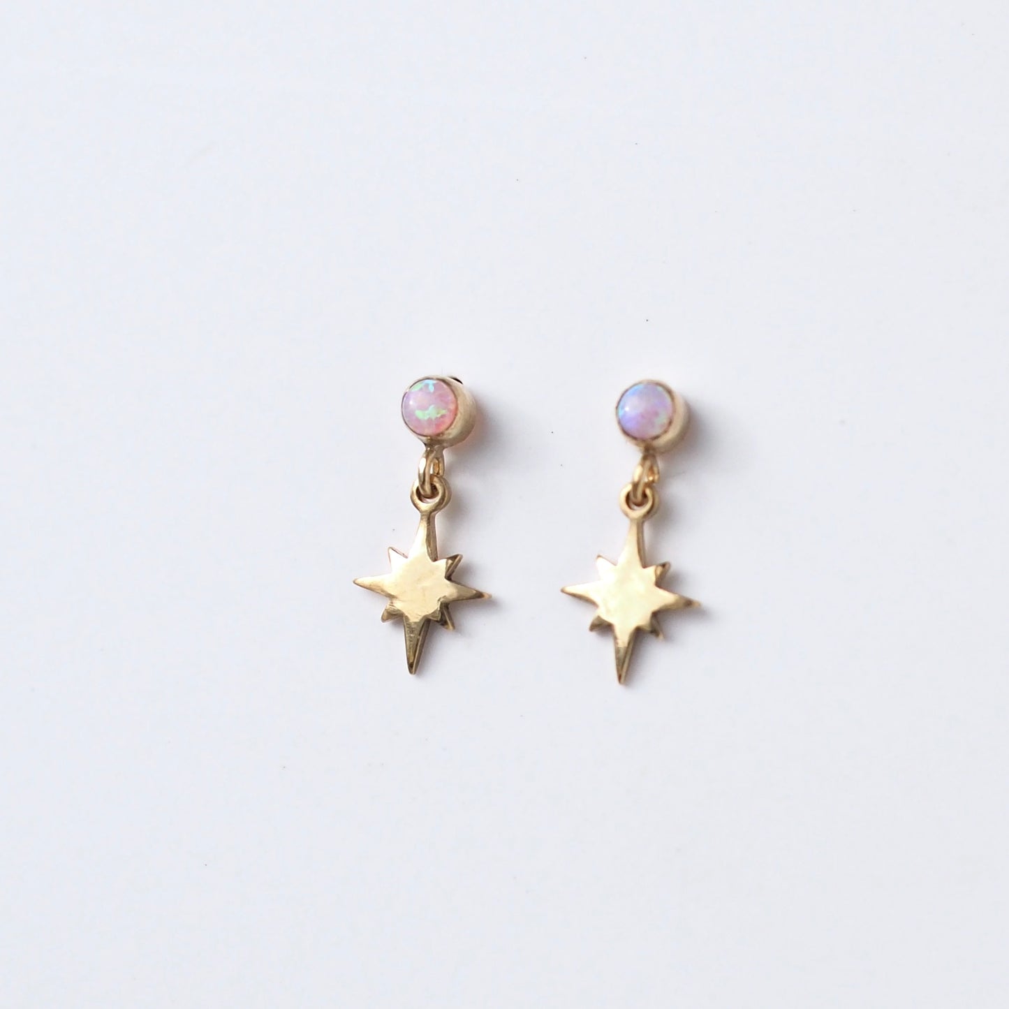 Tiny Star Charm Stud Earrings