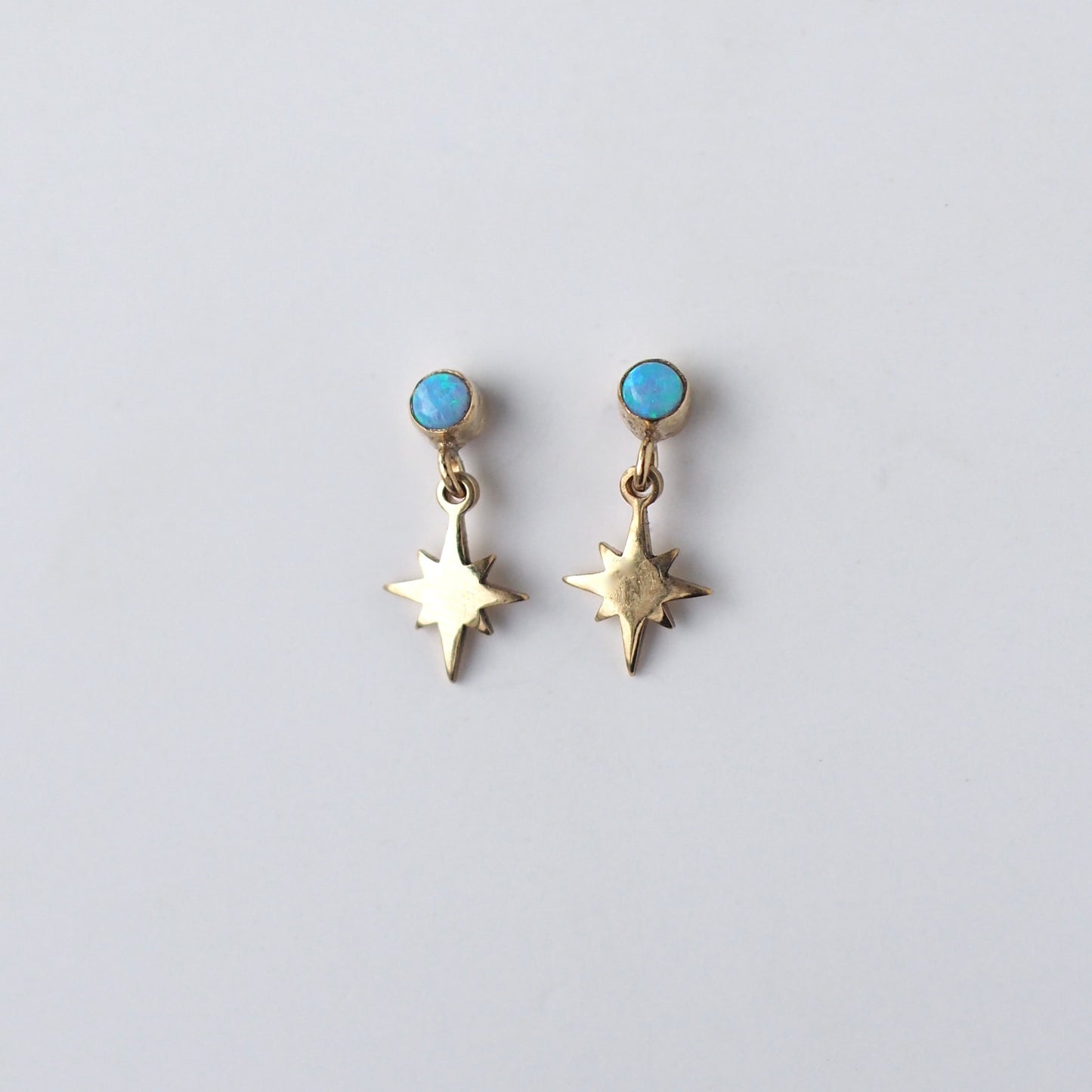 Tiny Star Charm Stud Earrings