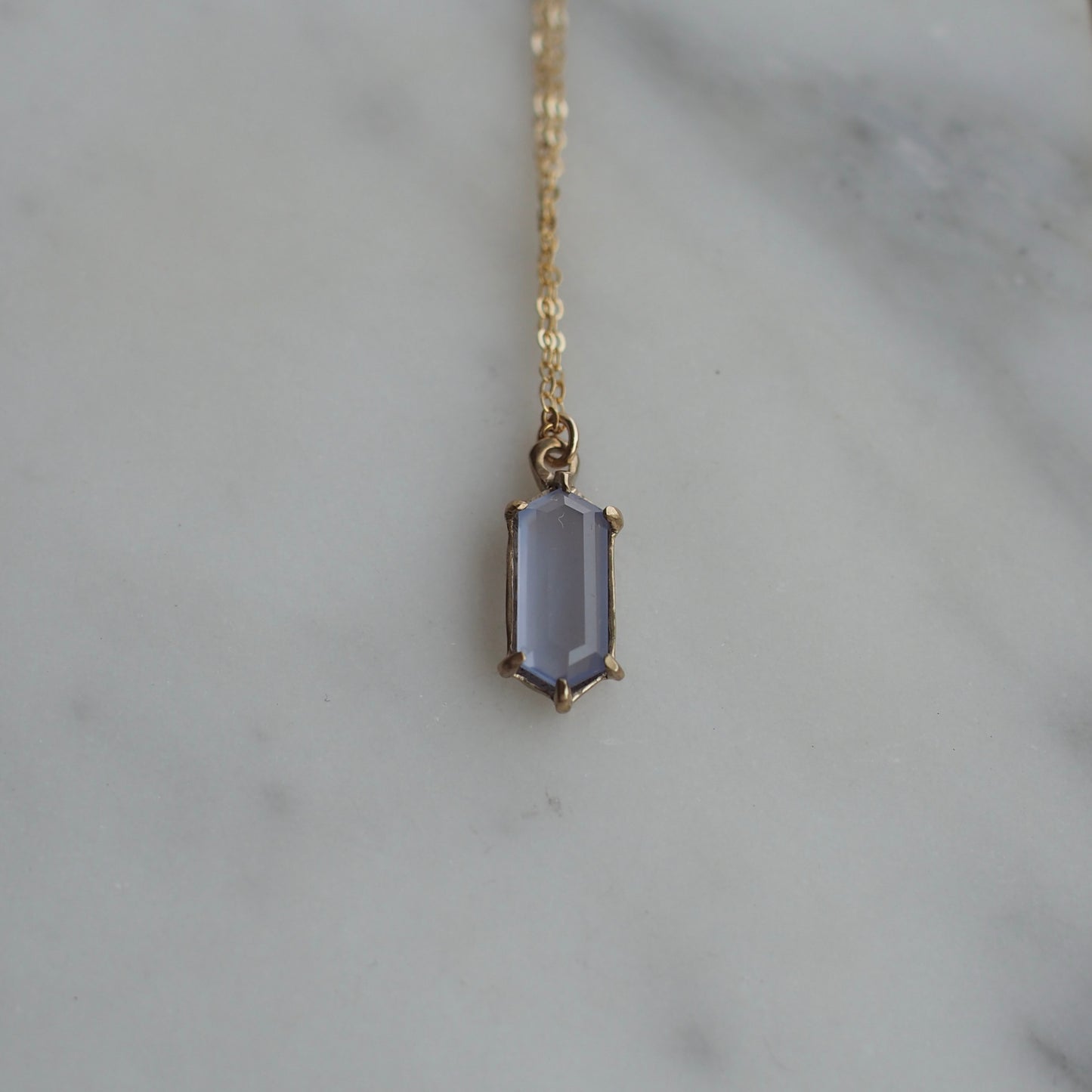 Lavender Mirror Necklace - One of a kind