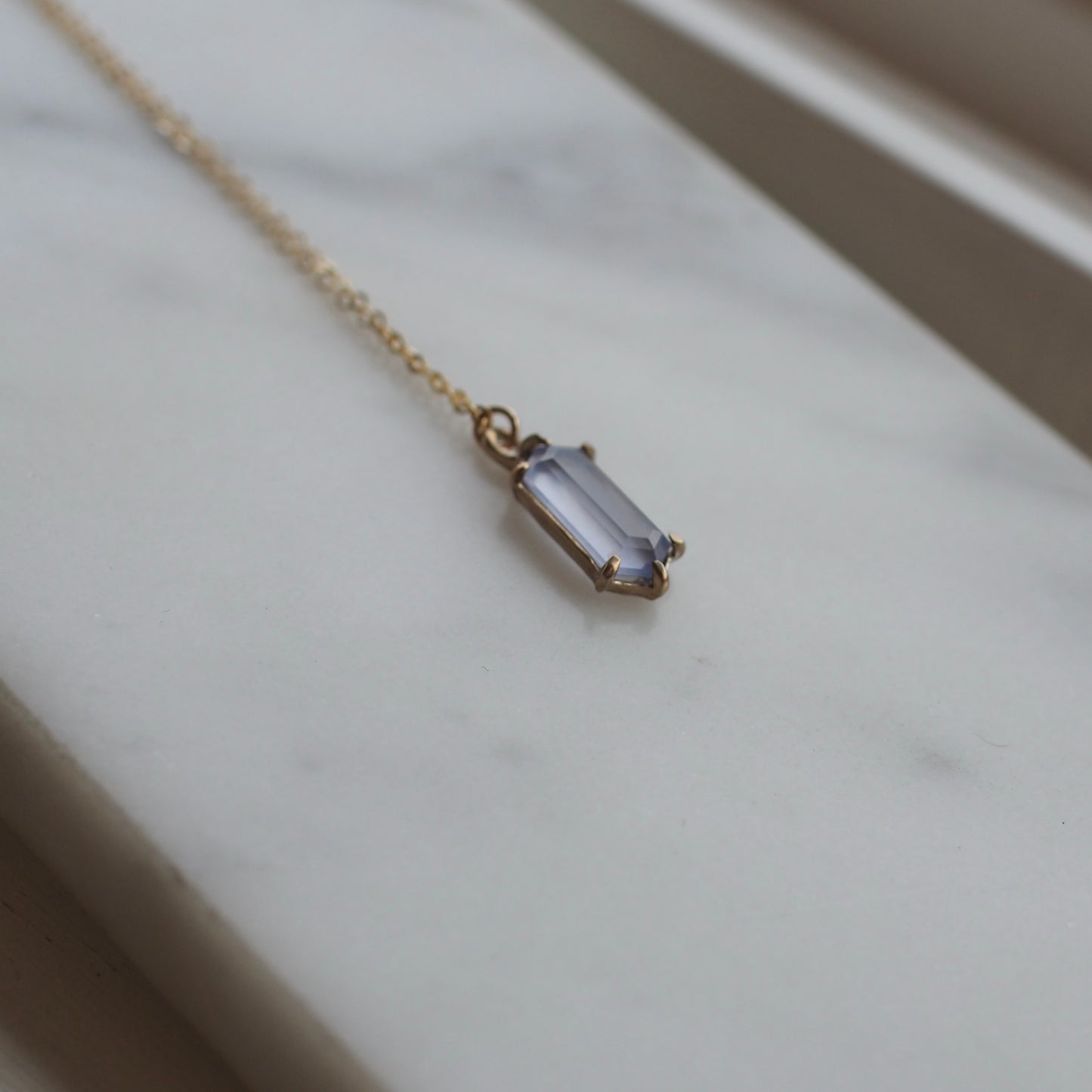 Lavender Mirror Necklace - One of a kind