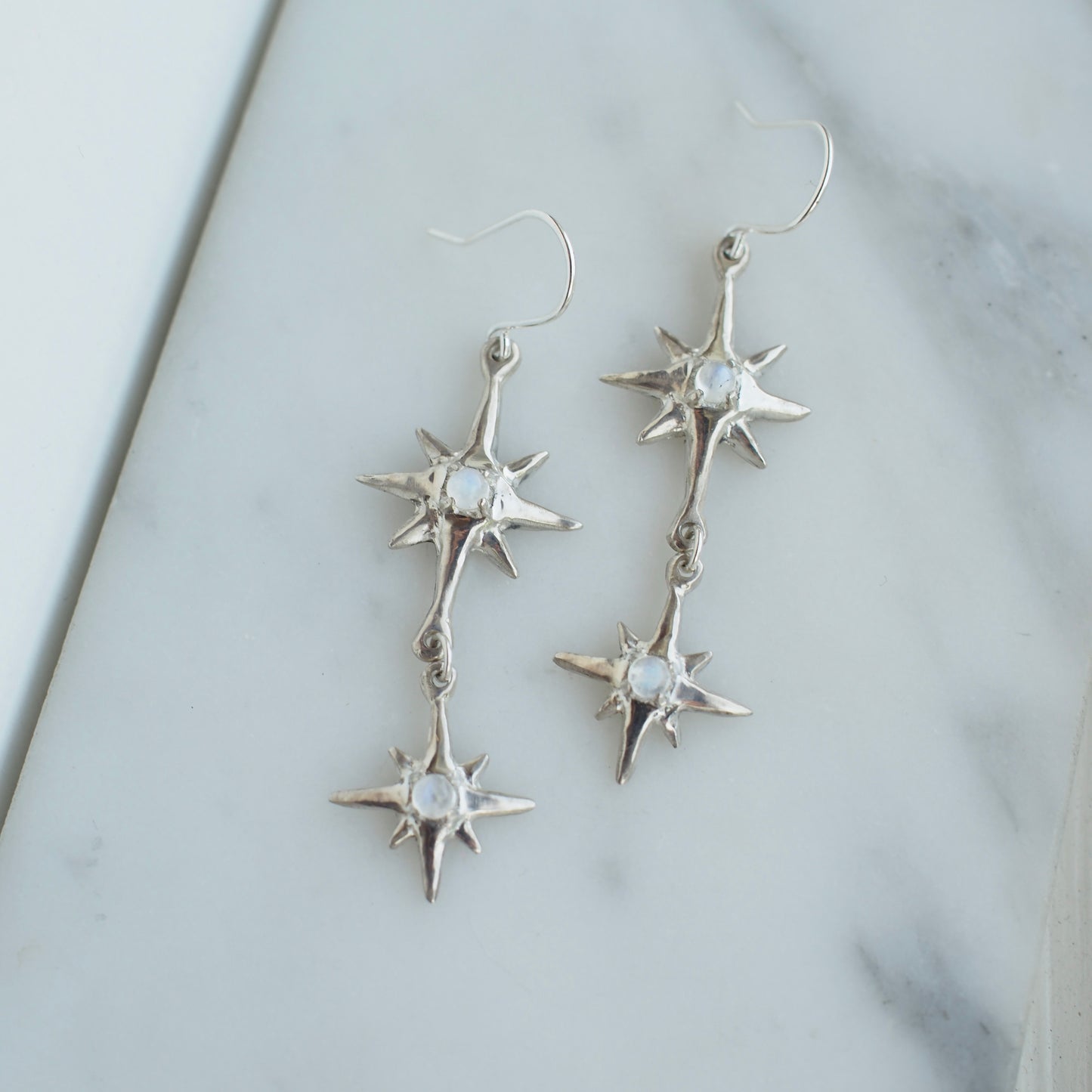 Little Constellation Earrings - Moonstone