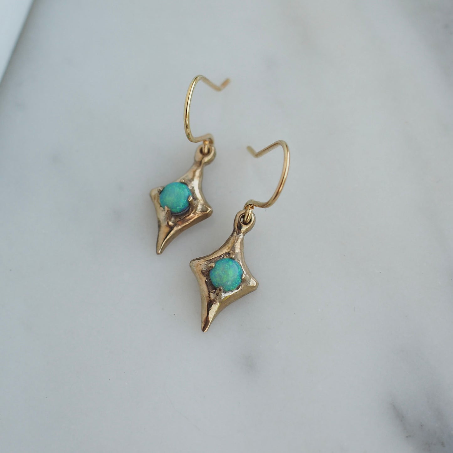 Four Point Opal Earrings - Ready to Ship