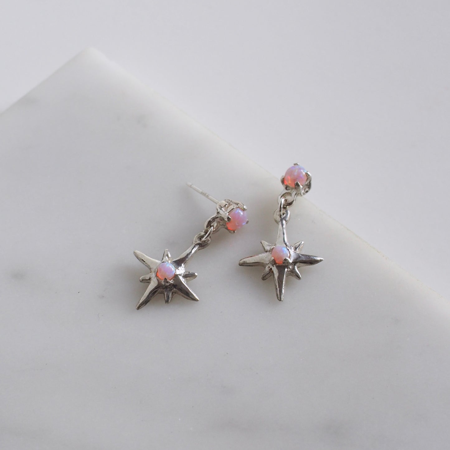 Fantasy Opal Star Earrings - One of a Kinds