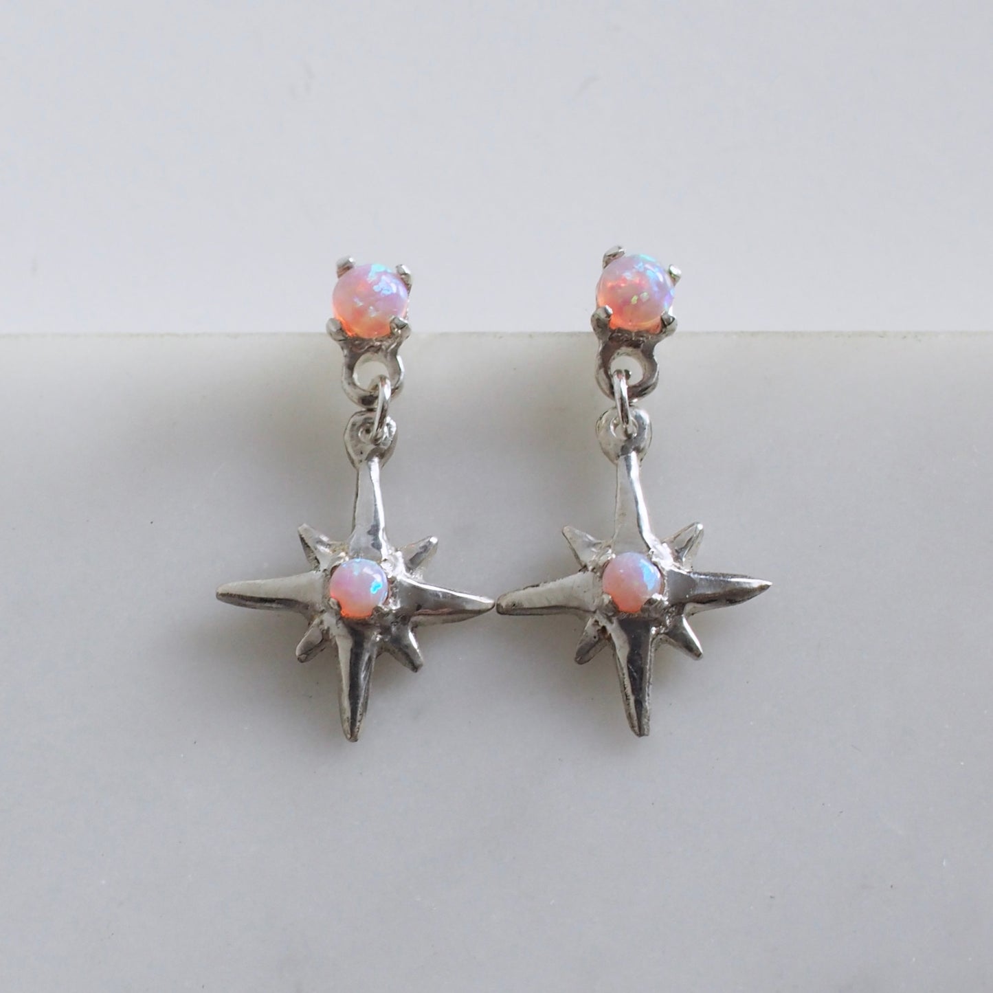 Fantasy Opal Star Earrings - One of a Kinds
