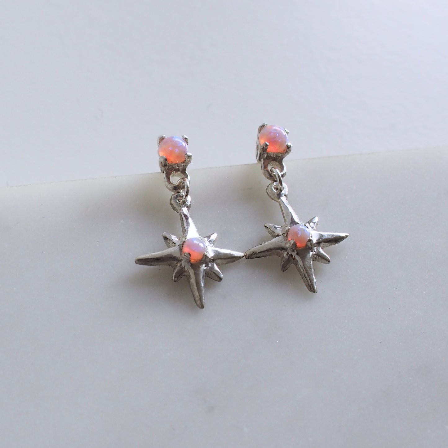 Fantasy Opal Star Earrings - One of a Kinds