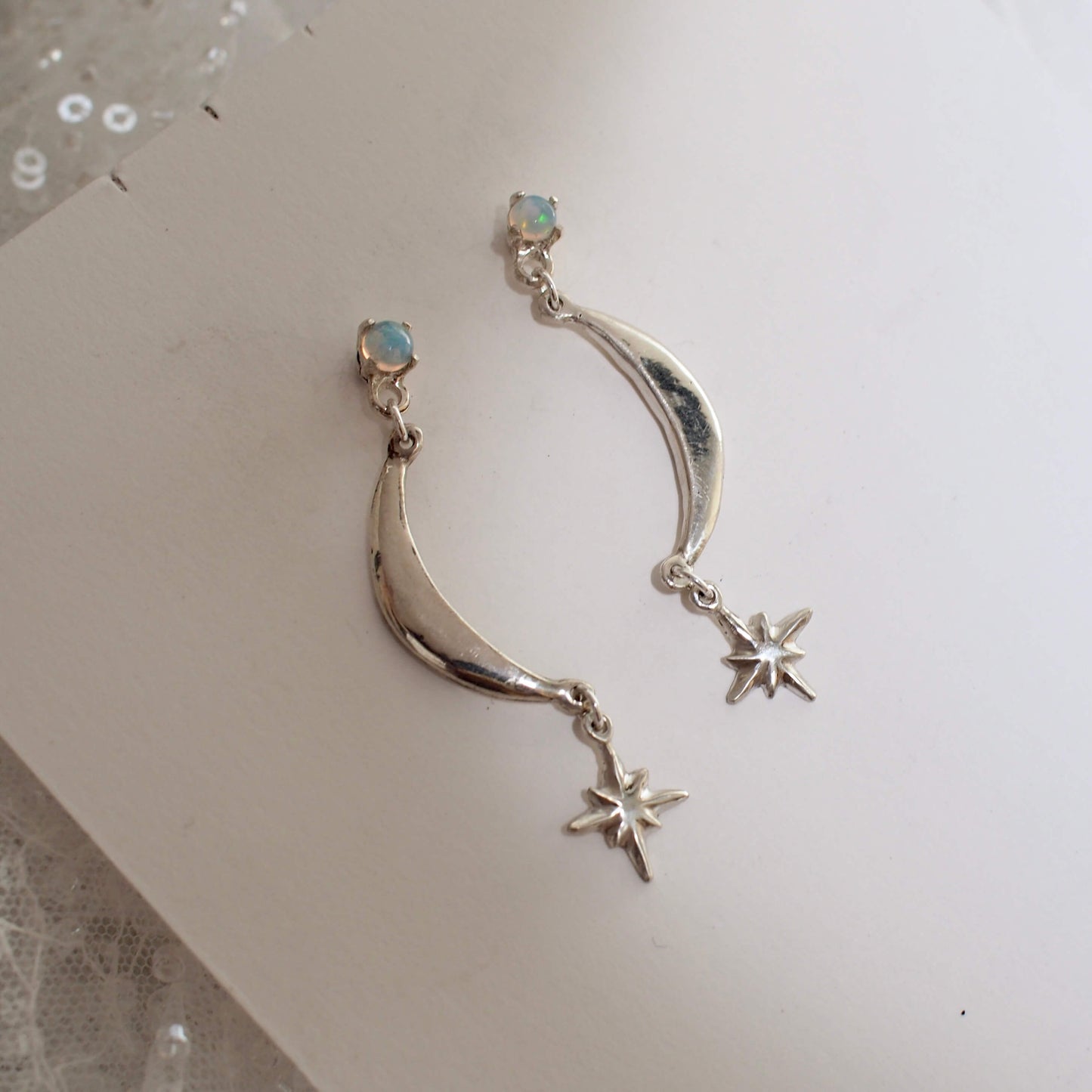 Big Moon Drop Earrings