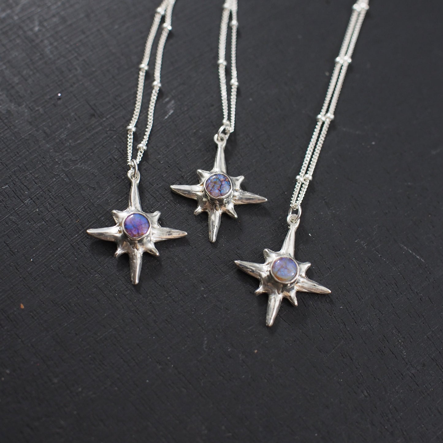 Silver Polaris with Purple Opal - Choose your stone!