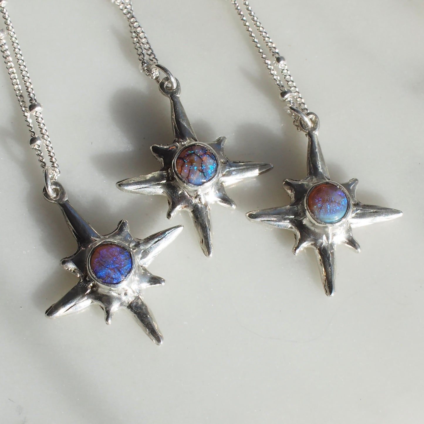 Silver Polaris with Purple Opal - Choose your stone!