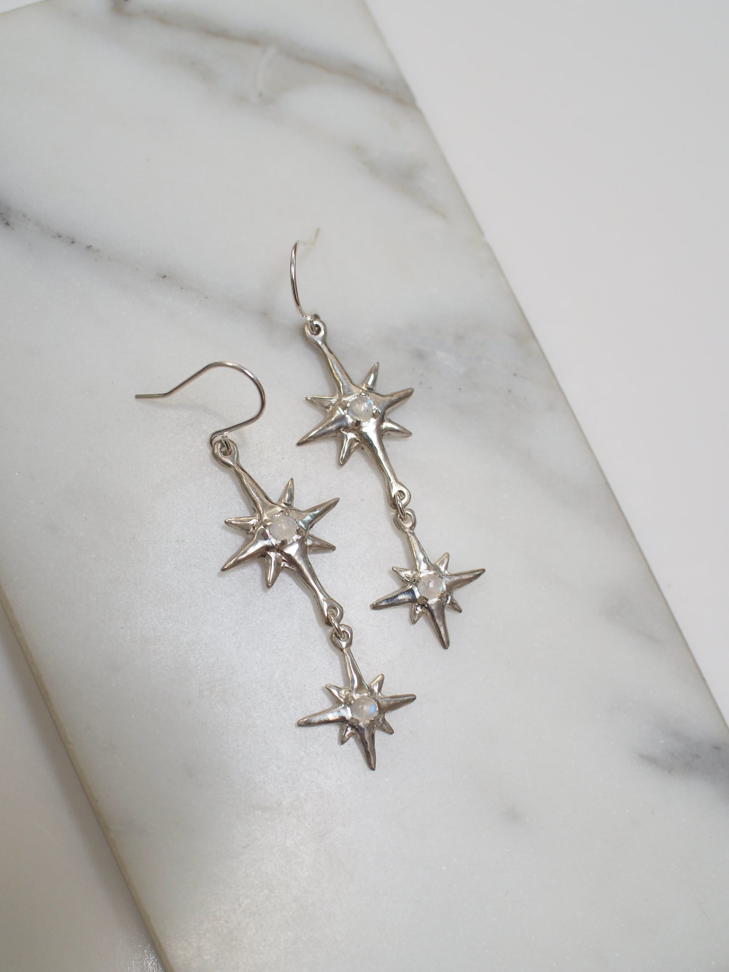 Little Constellation Earrings - Moonstone