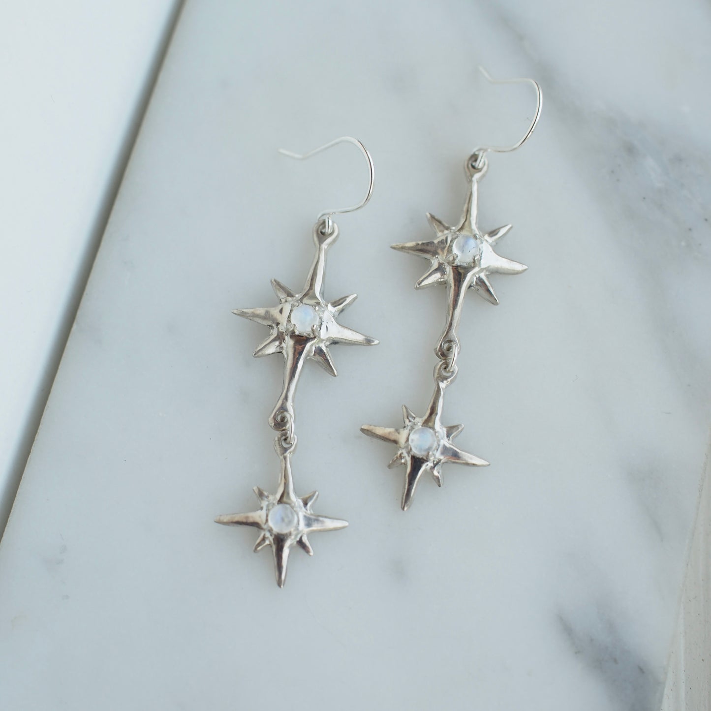 Little Constellation Earrings - Moonstone