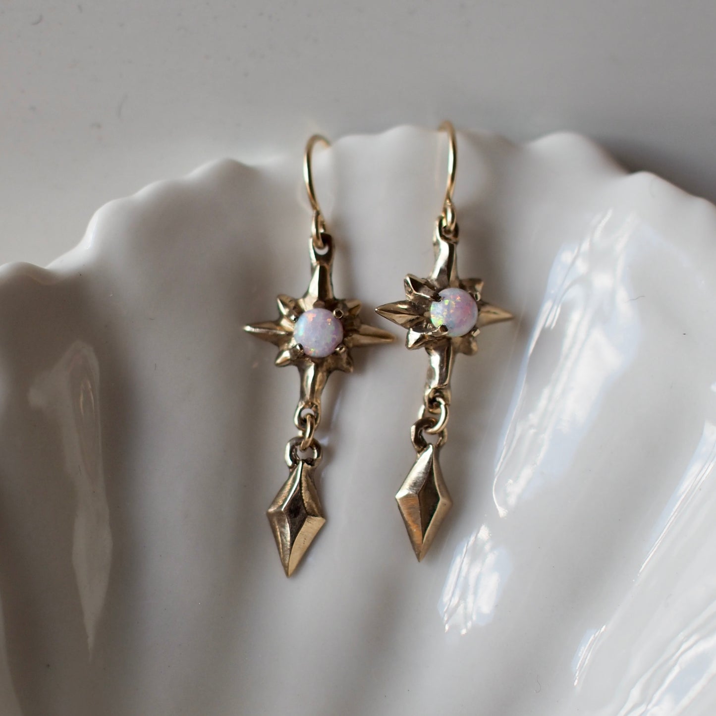 Fantasy Opal Dart Earrings - One of a Kinds!