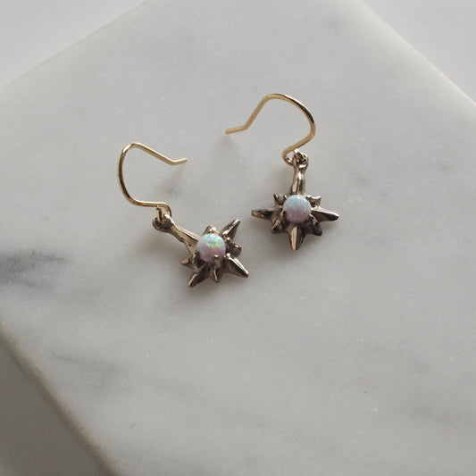 Fantasy Opal Tiny Star Earrings - One of a kinds