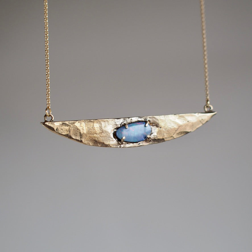 One of a Kind Boulder Opal Arc
