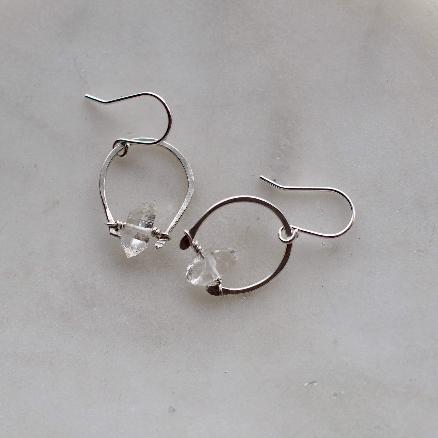 Horseshoe Crystal Earrings - Silver or Gold