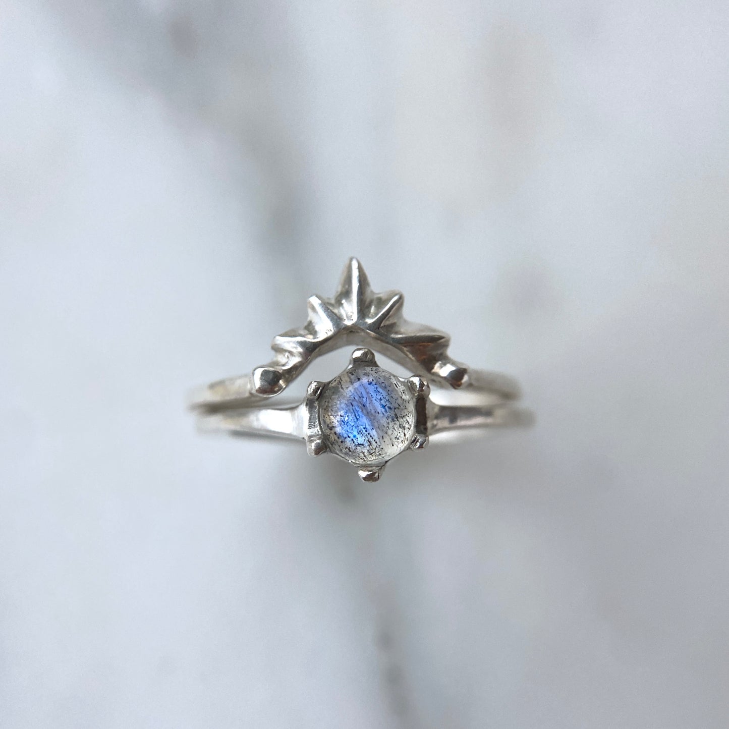 Delicate Gemstone Ring - Sterling Silver