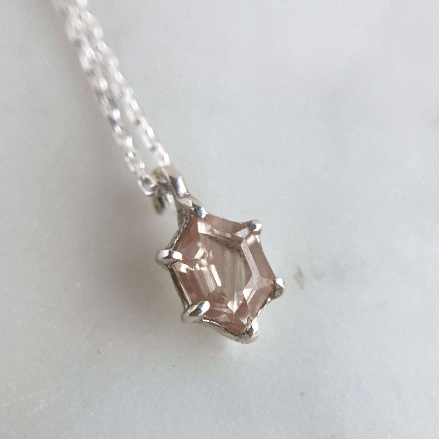 Sunstone Hex Necklace