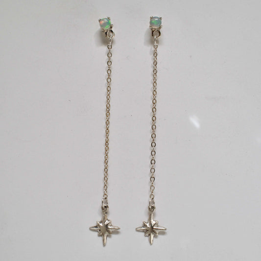 Dainty Star Pendulum Earrings
