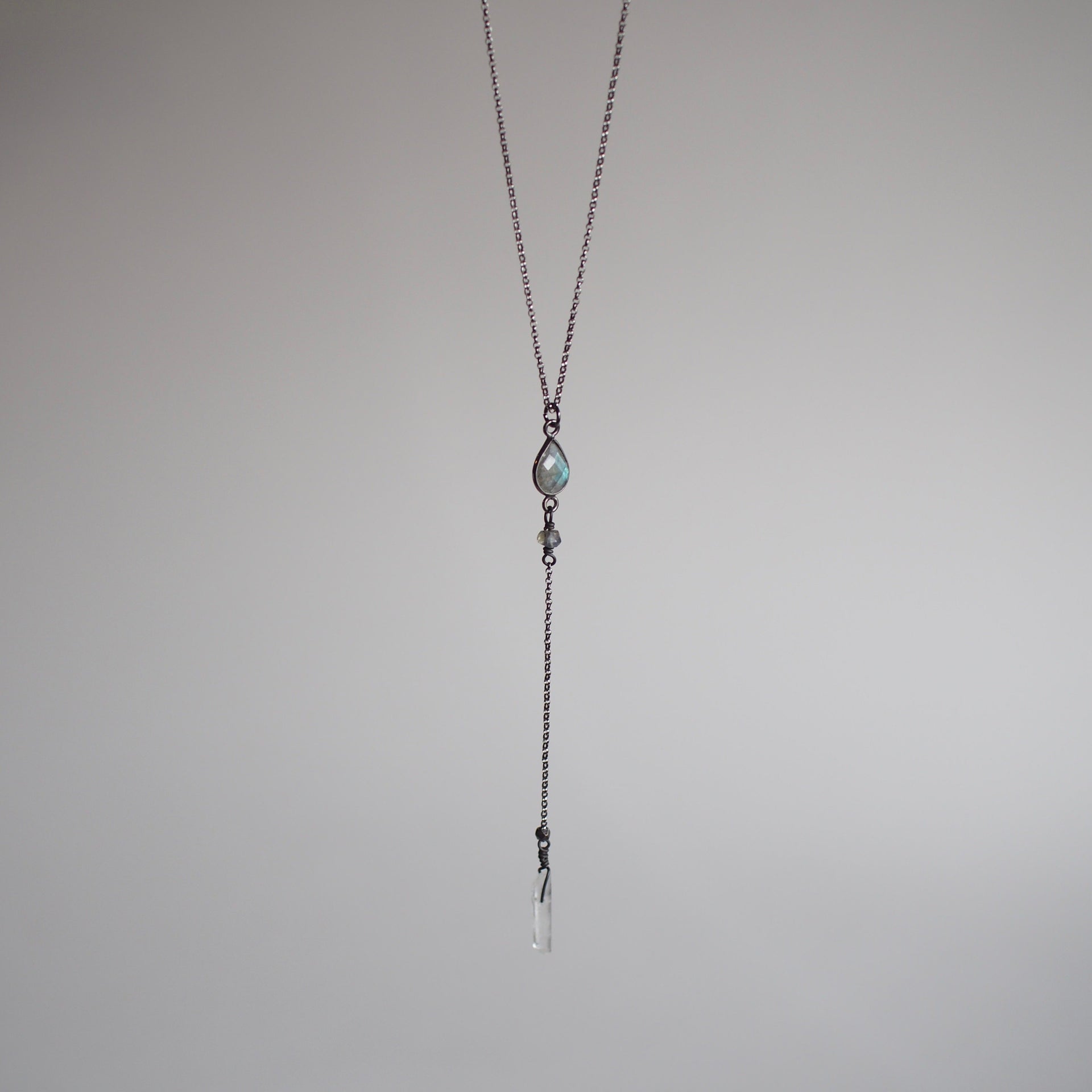 Labradorite Lariat Necklace