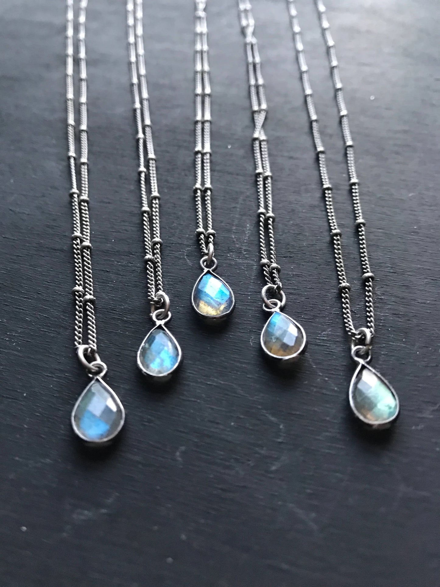 Labradorite Teardrop Necklace